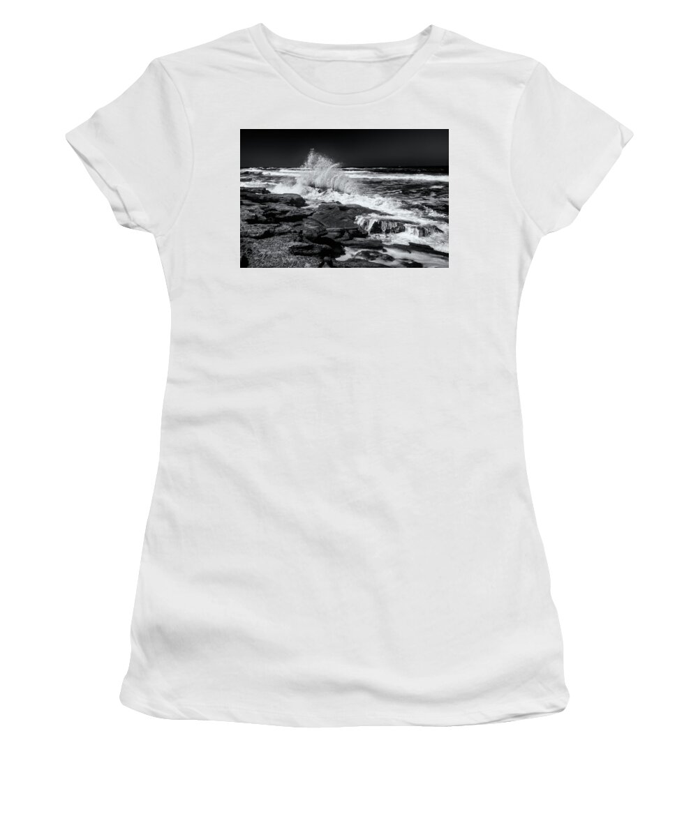 Crystal Yingling Women's T-Shirt featuring the photograph Evening Tide by Ghostwinds Photography