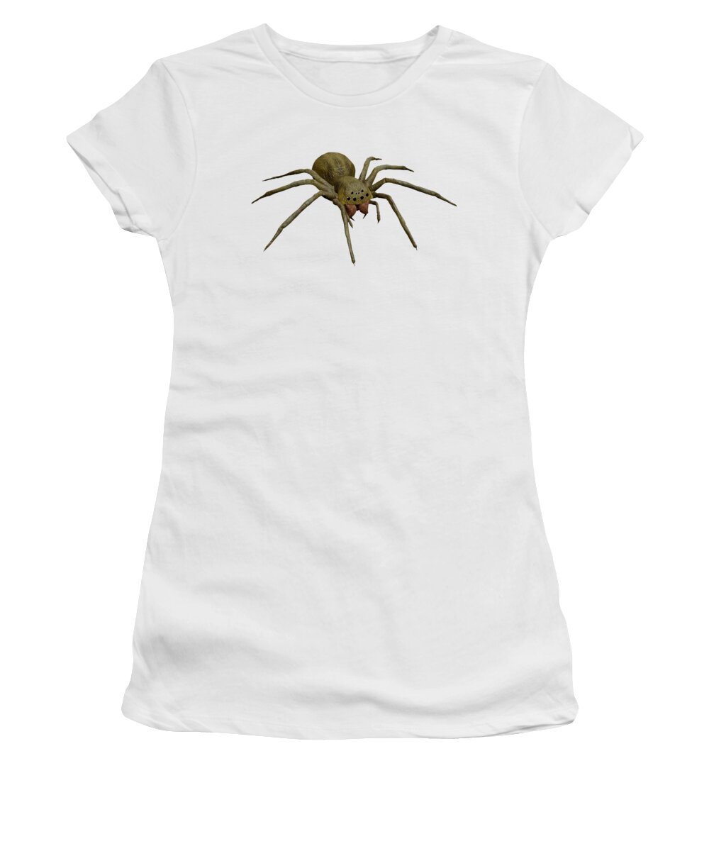 Spider Women's T-Shirt featuring the digital art Evil spider by Martin Capek