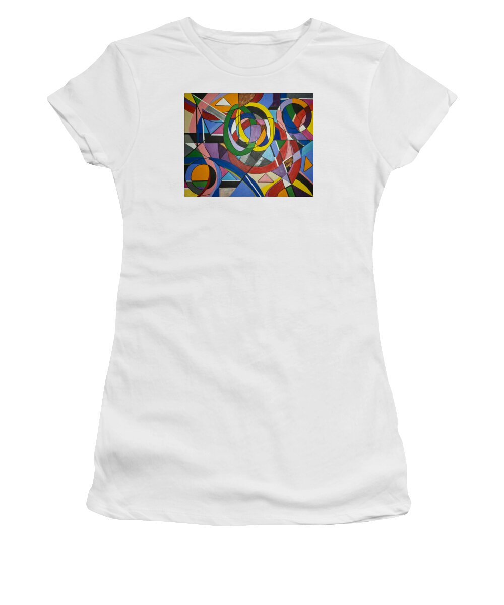 Painting Gallery Women's T-Shirt featuring the painting Evolve Love by Jose Rojas