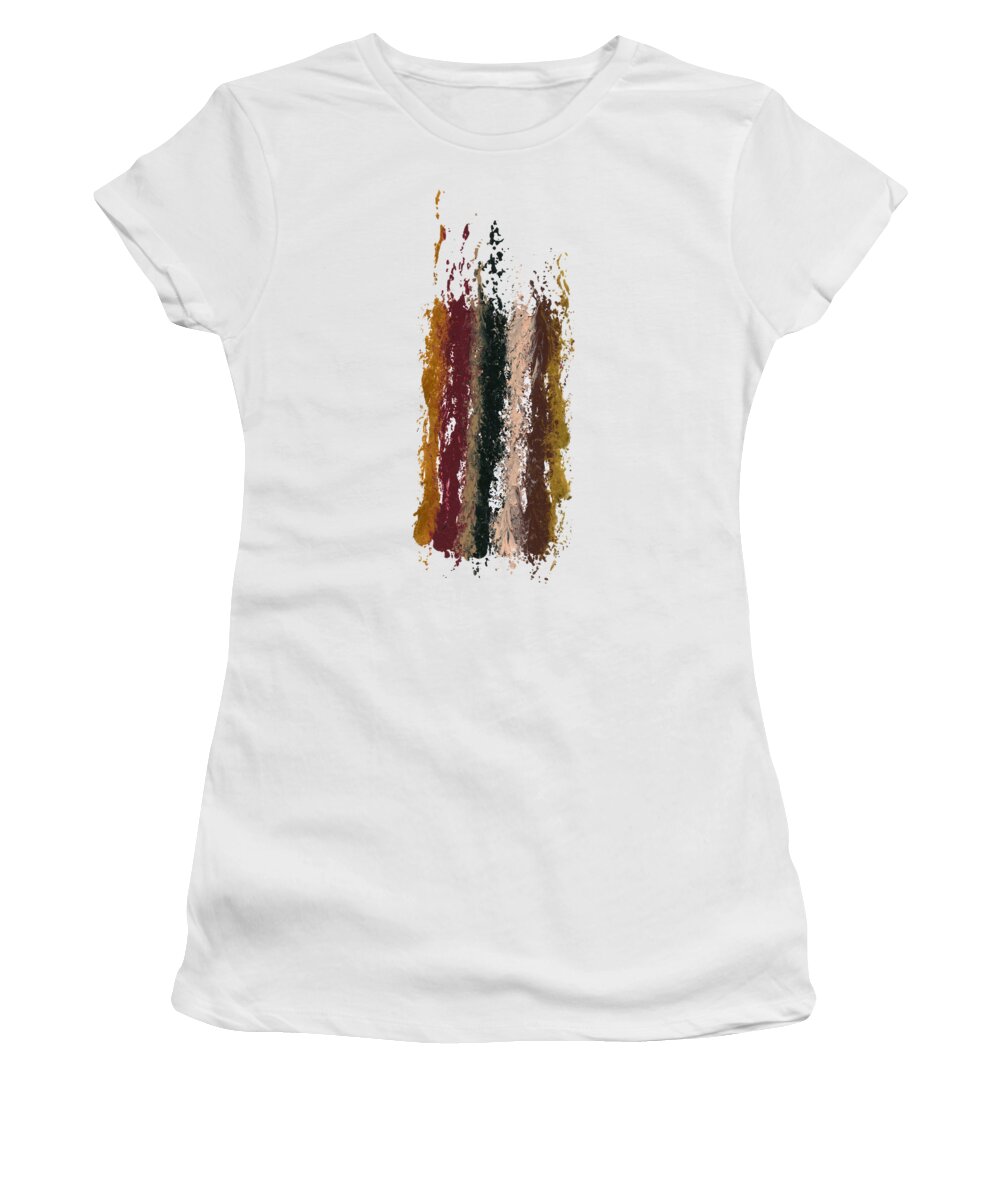 Lori Kingston Women's T-Shirt featuring the painting Exclamations 1 by Lori Kingston