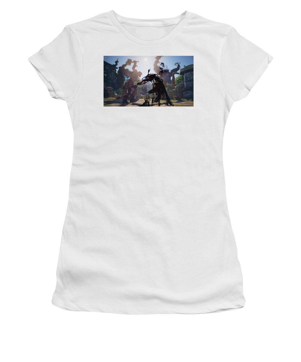 Fable Legends Women's T-Shirt featuring the digital art Fable Legends by Maye Loeser
