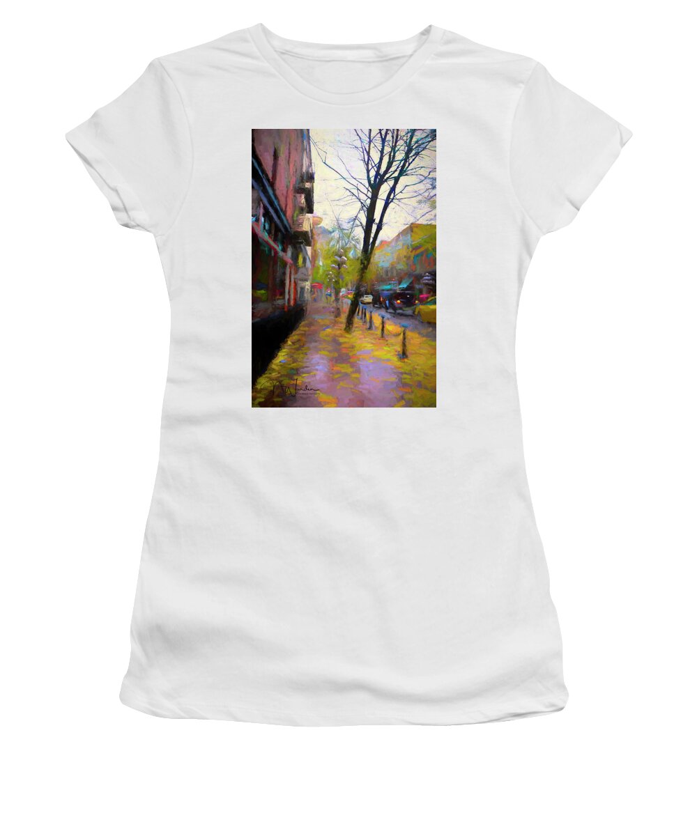 Fall Women's T-Shirt featuring the photograph Fall Days by Norma Warden