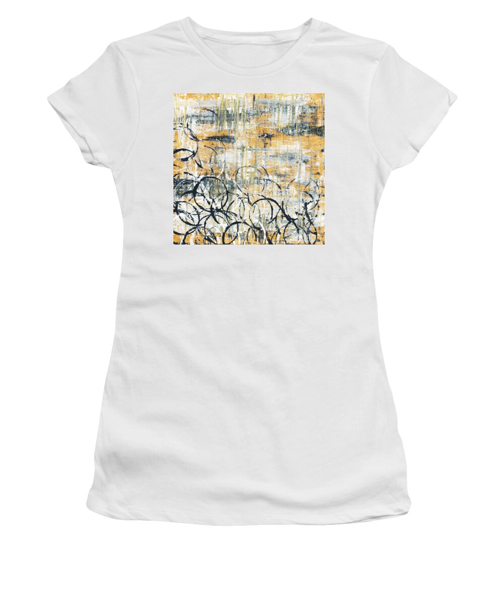 Painting Women's T-Shirt featuring the painting Falls Design 3 by Megan Aroon