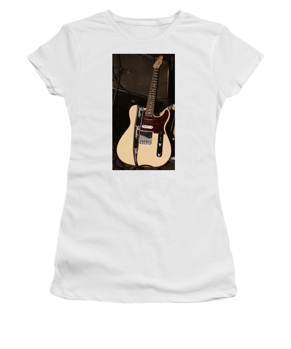 Guitar Women's T-Shirt featuring the photograph Fender Telecaster Guitar by Chris Berry