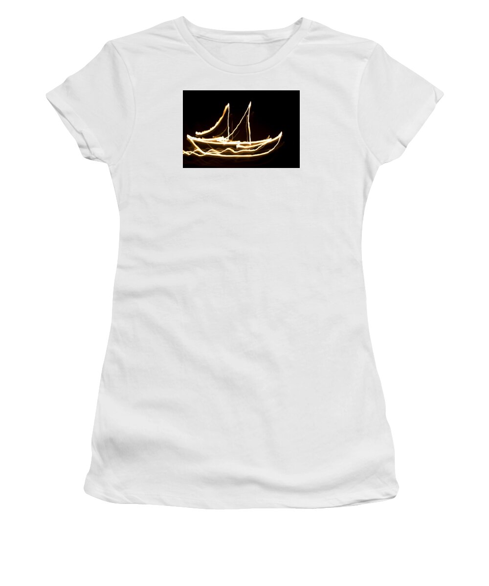 Fire Women's T-Shirt featuring the photograph Fire and Water by Marnie Patchett