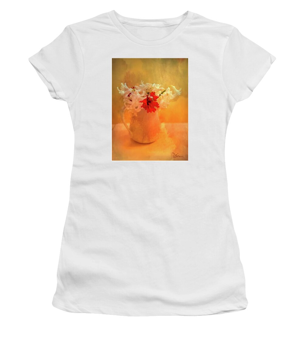 Flowers Women's T-Shirt featuring the photograph First of Spring by Peggy Dietz
