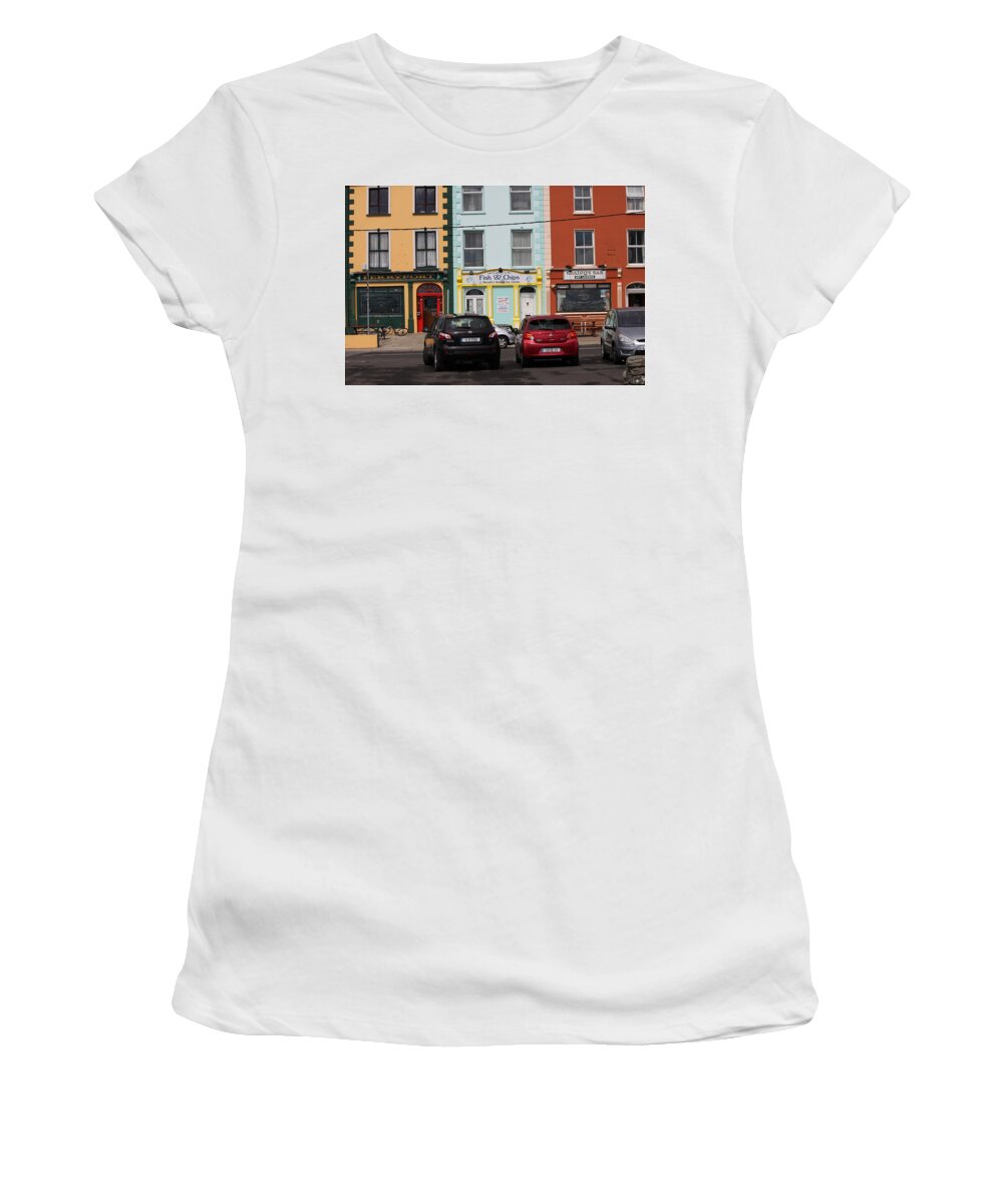 Fish And Chips Women's T-Shirt featuring the photograph Fish and Chips 4136 by John Moyer