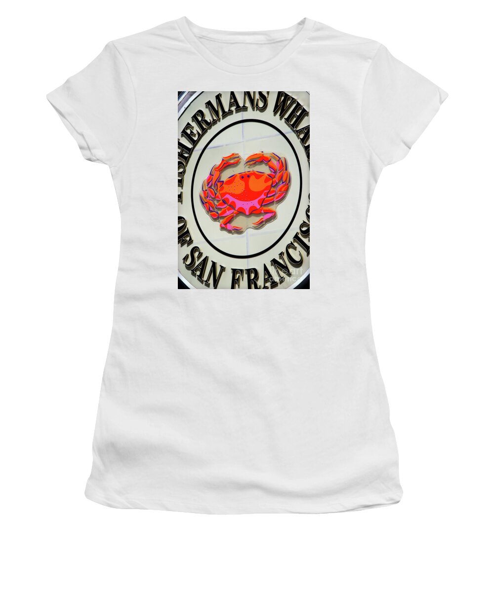 Sfo Women's T-Shirt featuring the photograph Fisherman's Wharf by Doug Sturgess