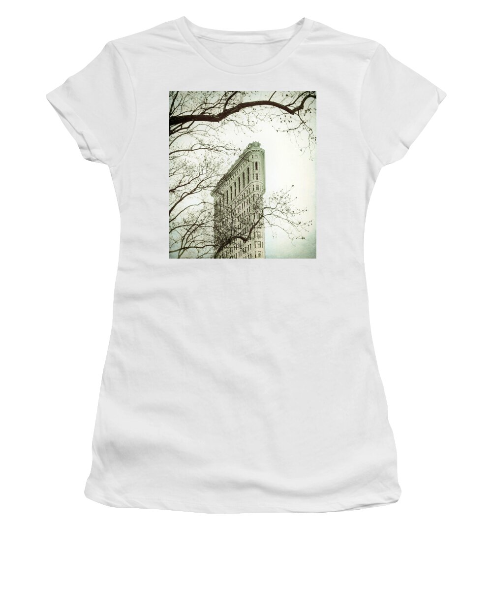 Flatiron Building Women's T-Shirt featuring the photograph Flatiron Memoir by Jessica Jenney
