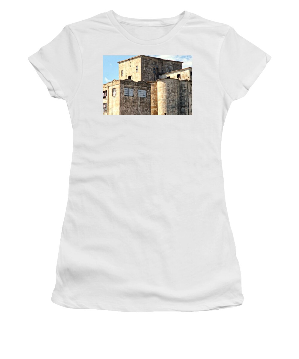 Flour Mill Women's T-Shirt featuring the photograph Flour Mill by Linda James