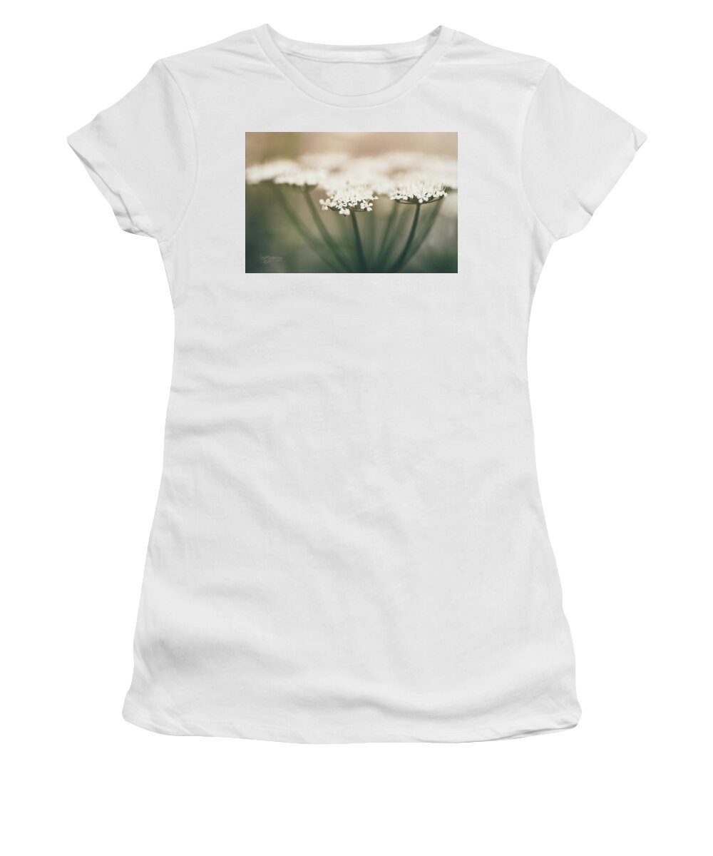 Flowers Women's T-Shirt featuring the photograph Focusing on the Queen by Joy Gerow