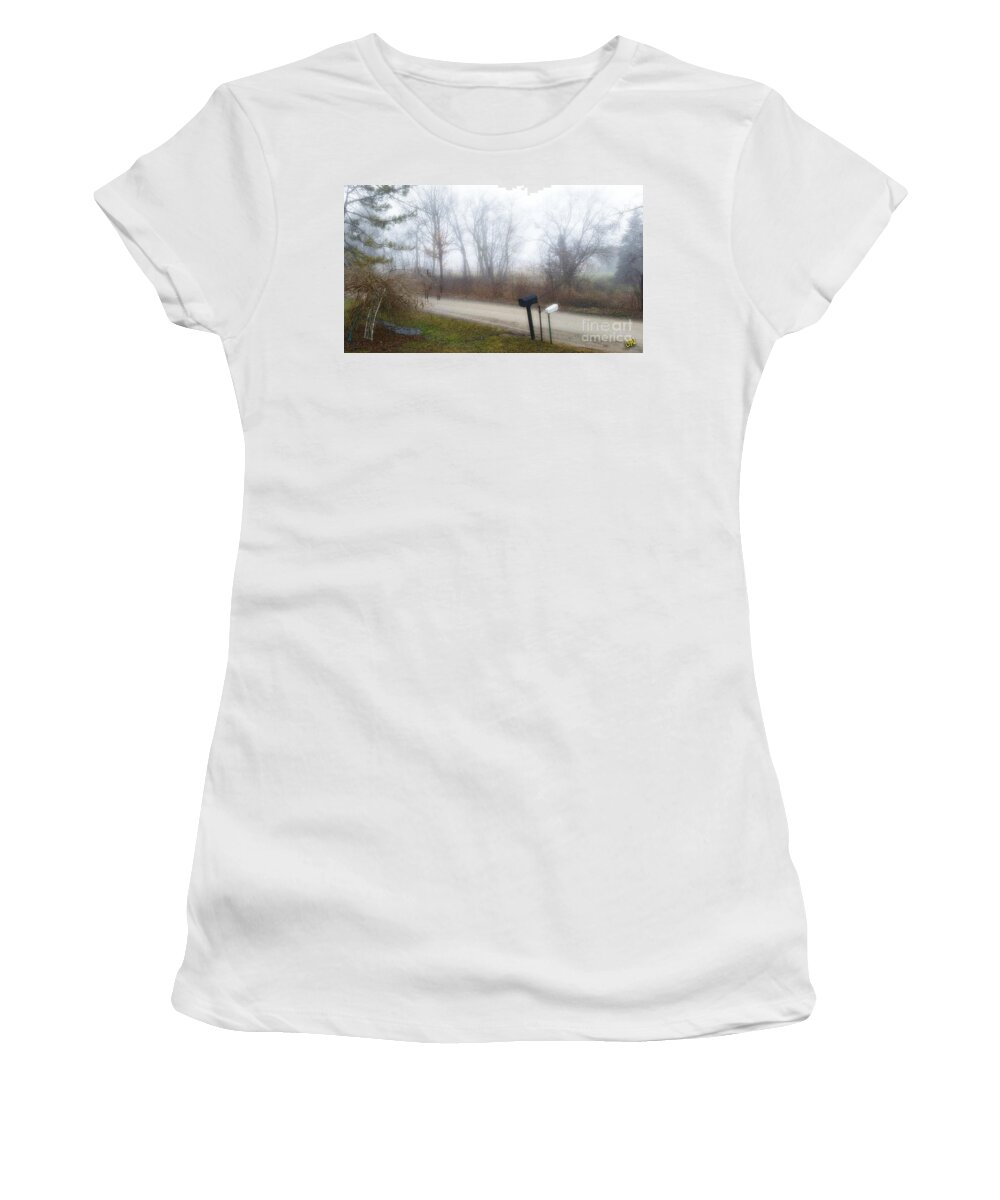 Fog Women's T-Shirt featuring the photograph Foggy Morning by CHAZ Daugherty