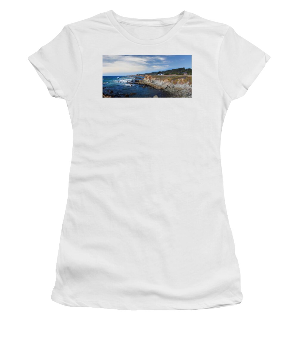 Fort Bragg Women's T-Shirt featuring the photograph Fort Bragg Mendocino County California by Wernher Krutein