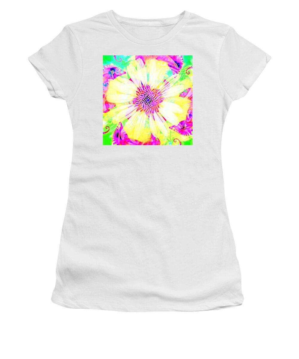 Flower Women's T-Shirt featuring the photograph Fractoral I by Jack Torcello