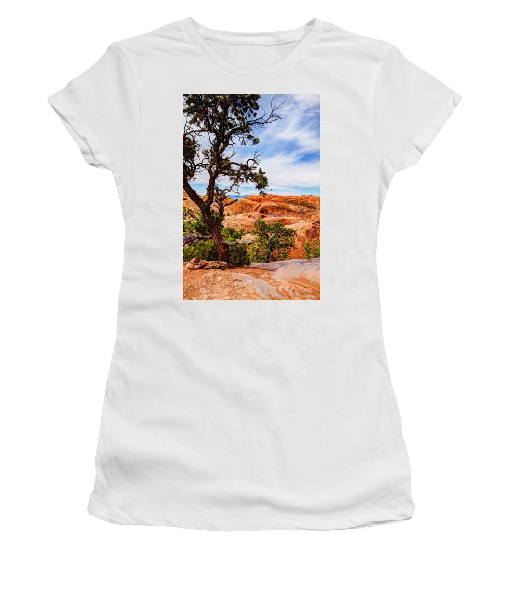 Outdoor Women's T-Shirt featuring the photograph Framed Arch by Chad Dutson