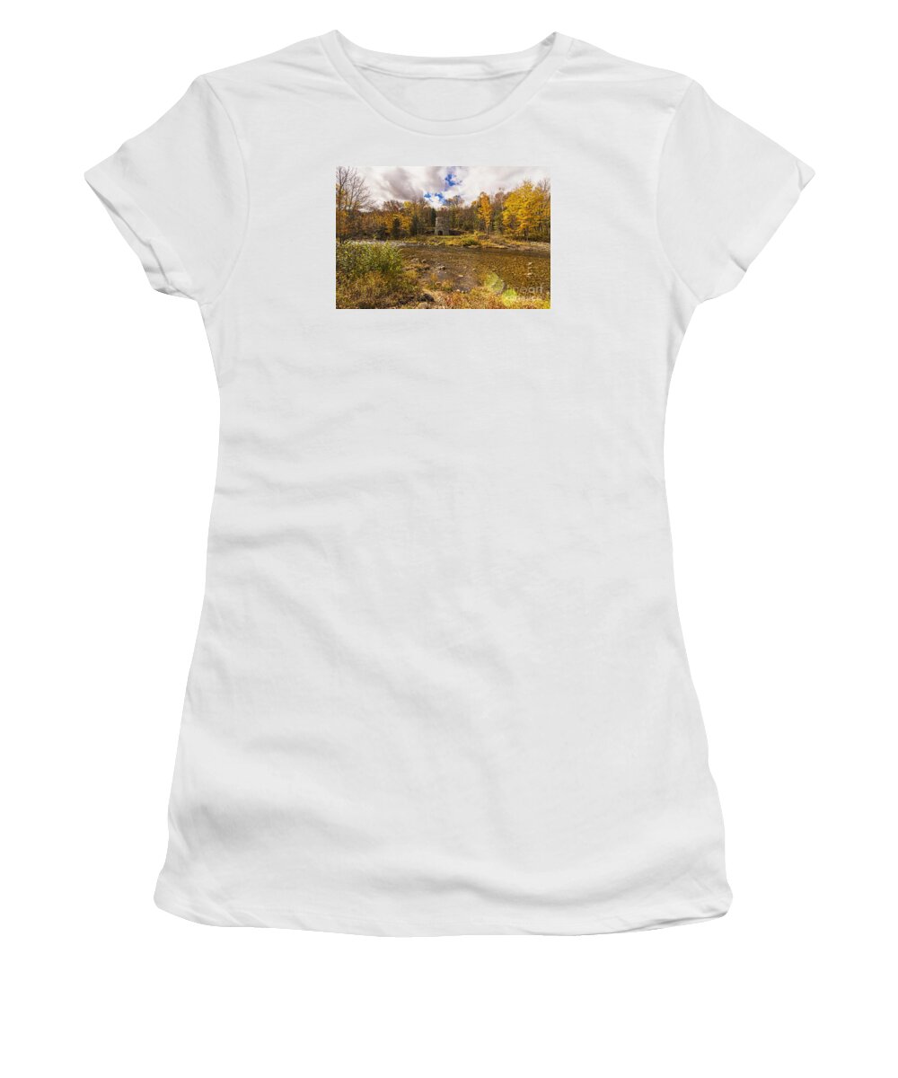 Fall Women's T-Shirt featuring the photograph Franconia Iron Works by Anthony Baatz
