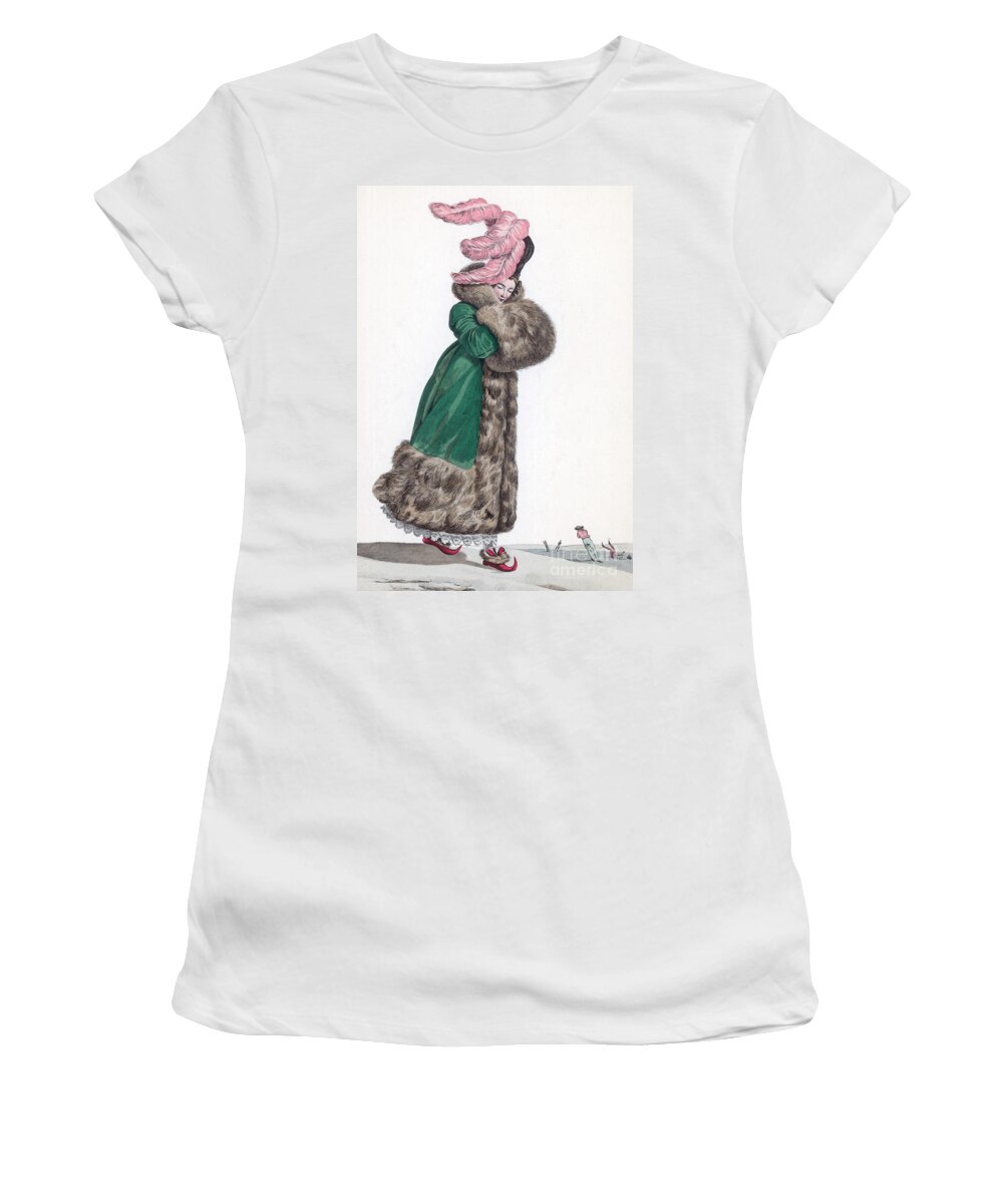Fashion Women's T-Shirt featuring the photograph French Fashion, 1810 by Science Source