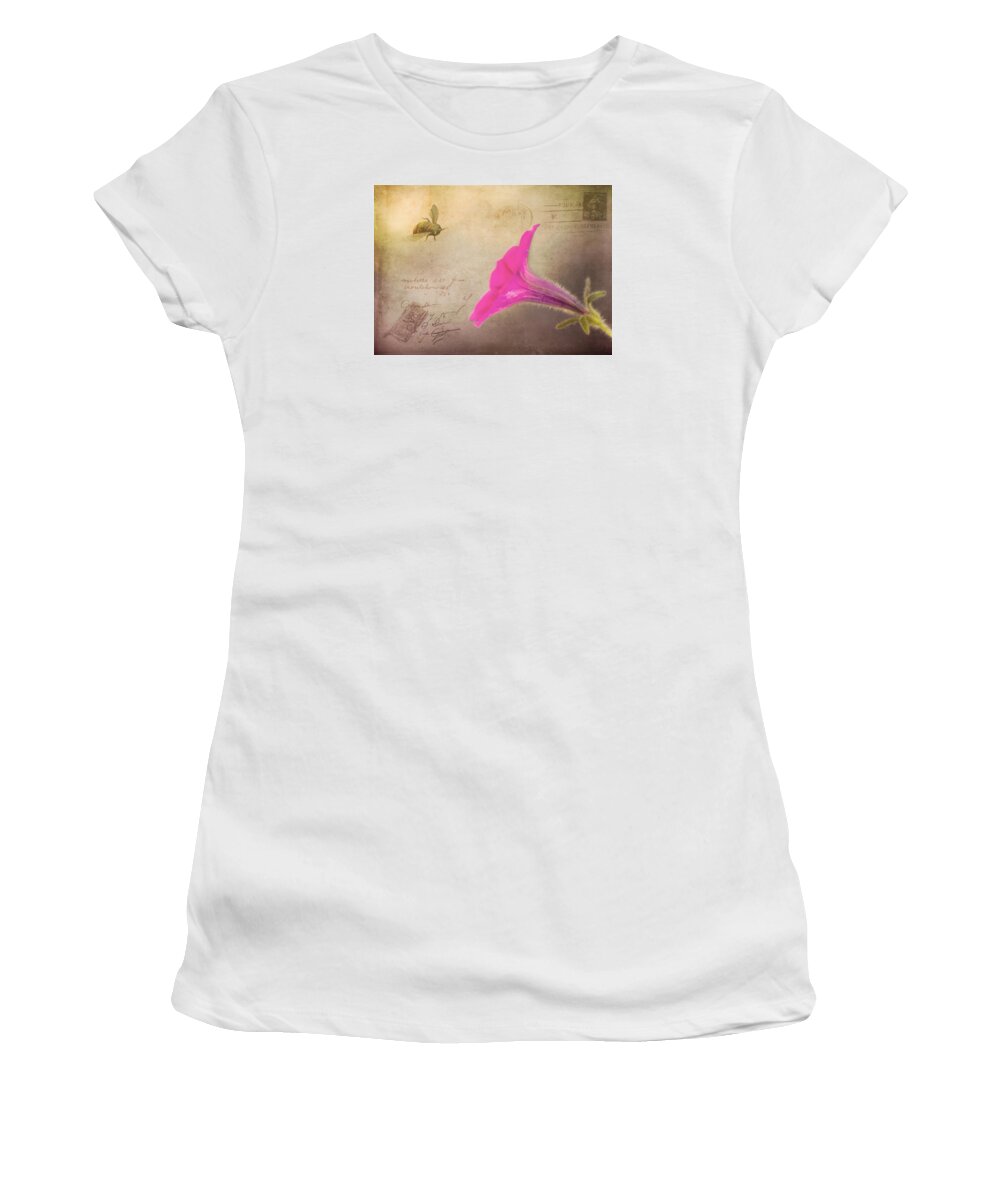 Postcard Women's T-Shirt featuring the photograph French Post by Cathy Kovarik