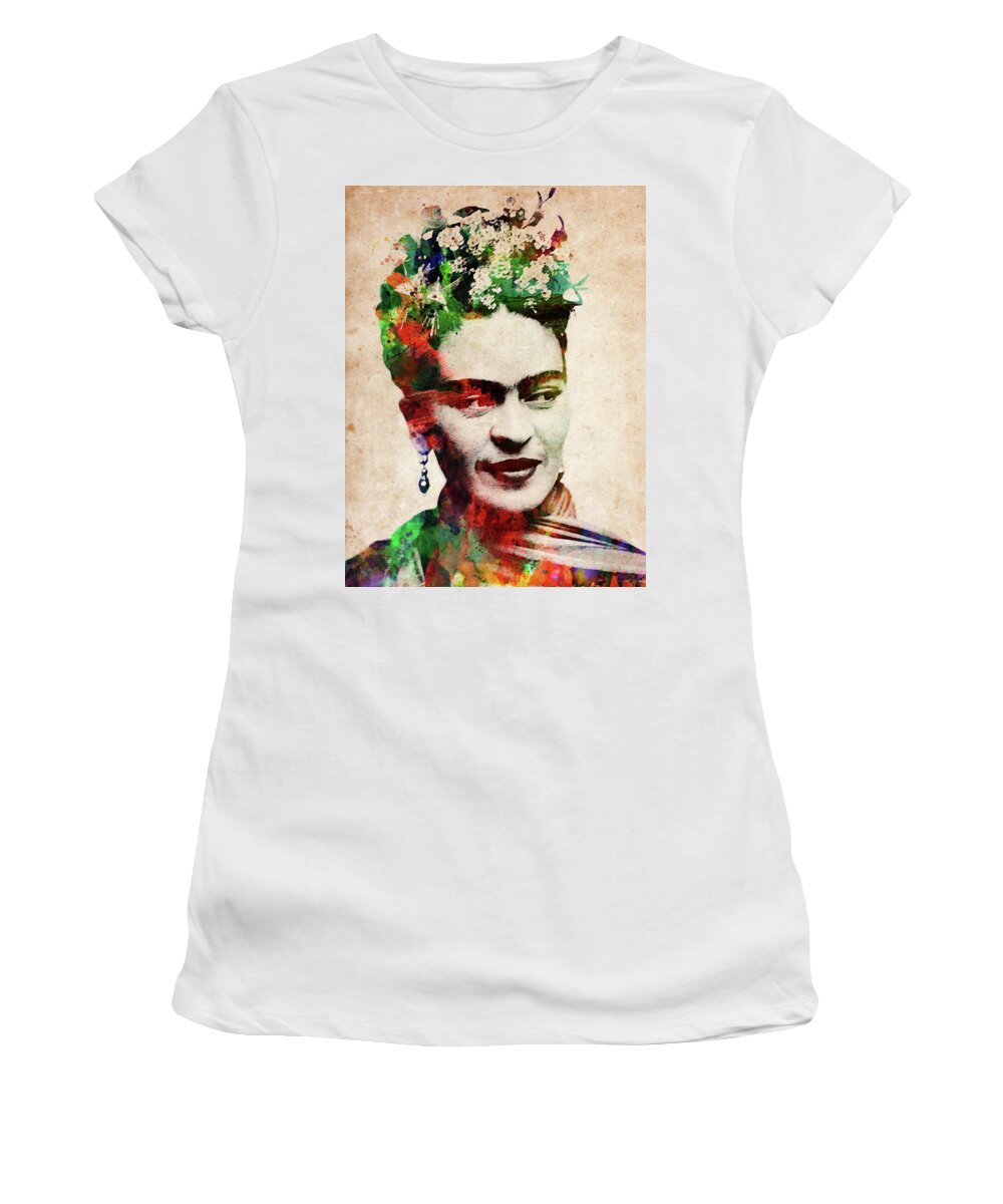 Frida Kahlo watercolor Women's T-Shirt for Sale by Mihaela Pater