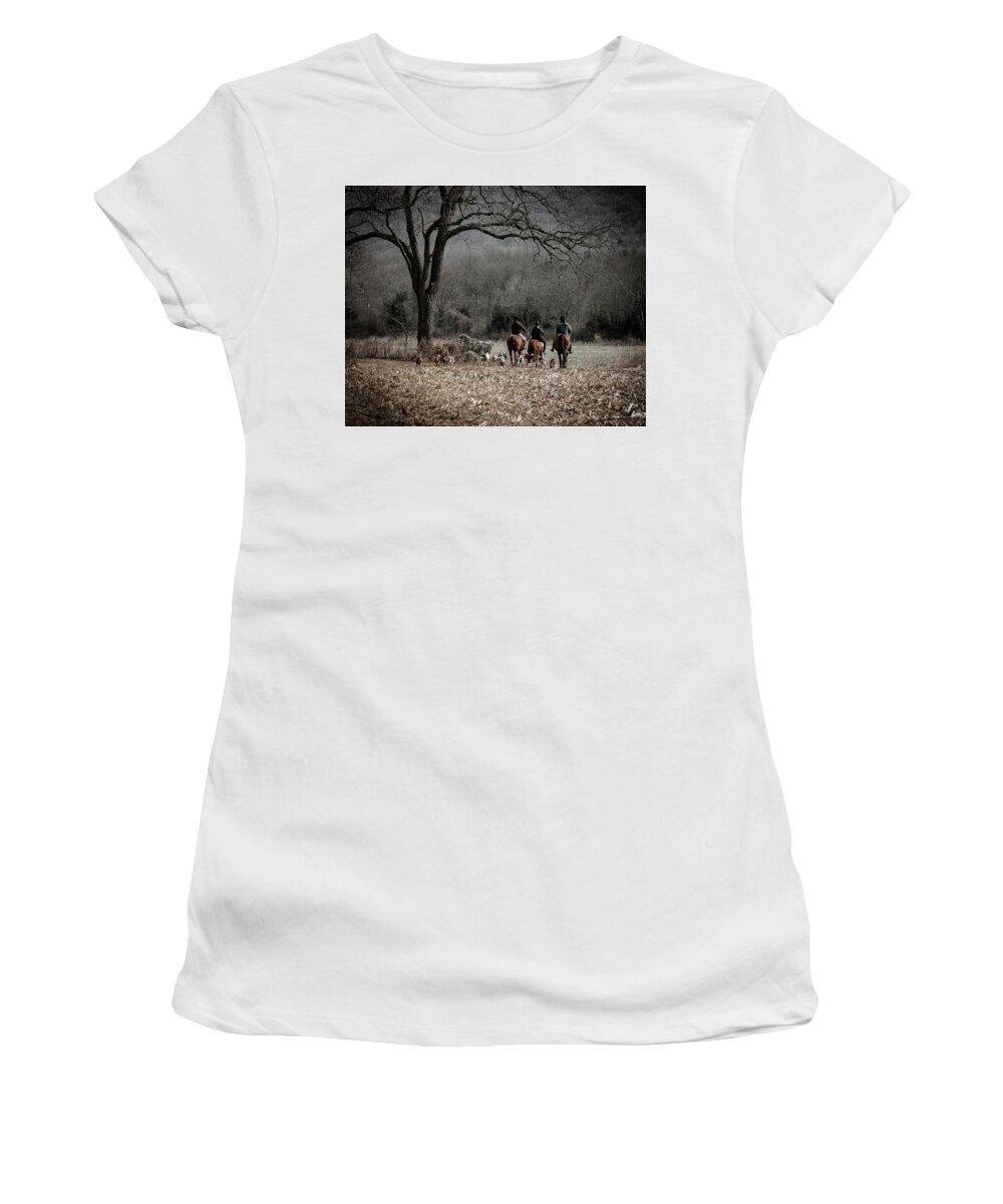 Hunt Women's T-Shirt featuring the photograph Friends by Pamela Taylor