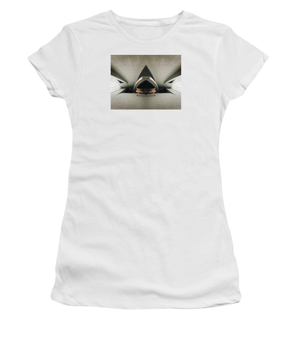 Modern Women's T-Shirt featuring the photograph Futuristic Architecture Two by Phil Perkins