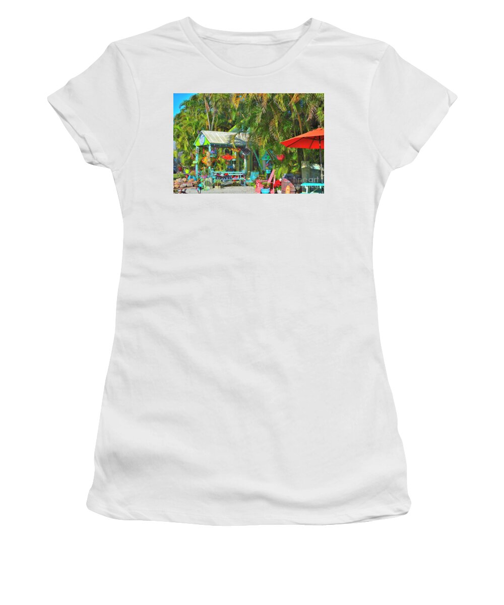 Placida Women's T-Shirt featuring the photograph Gallery by Alison Belsan Horton