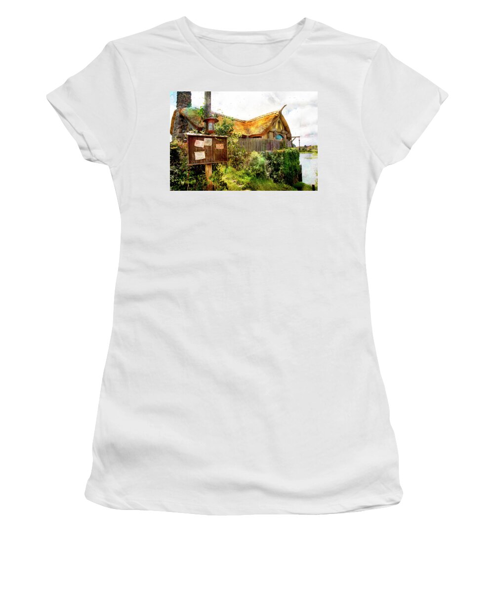 Hobbits Women's T-Shirt featuring the photograph Gathering Place by Kathryn McBride