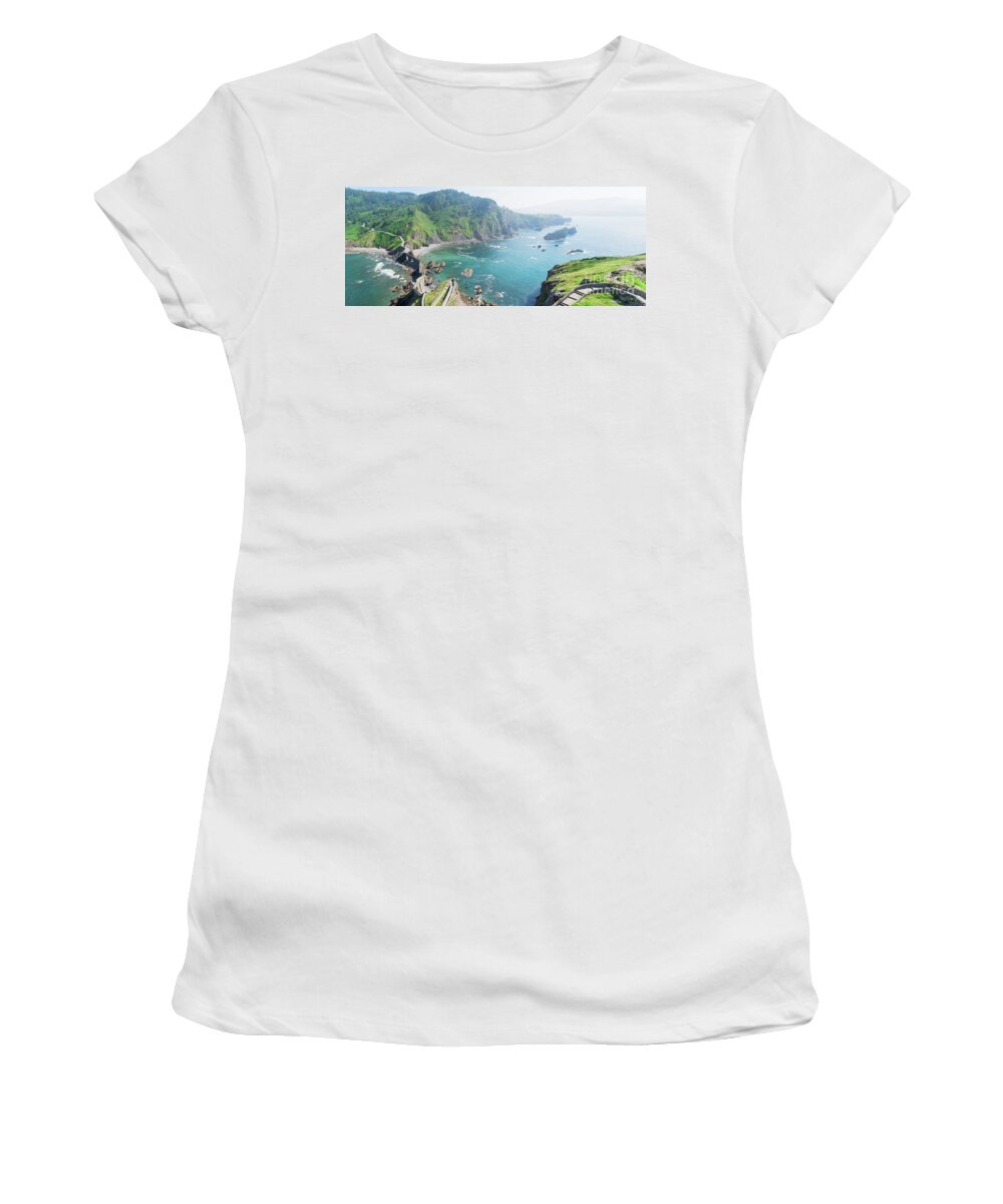 Pais Women's T-Shirt featuring the photograph Gaztelugatxe coast by Anastasy Yarmolovich