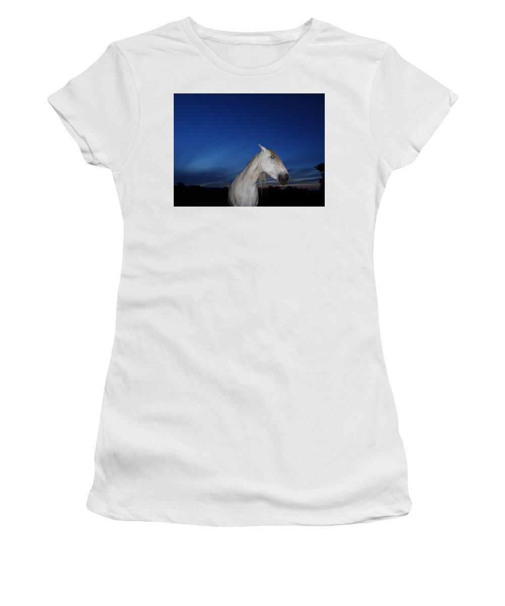 Horse Women's T-Shirt featuring the photograph Ghost Horse by Susan Baker