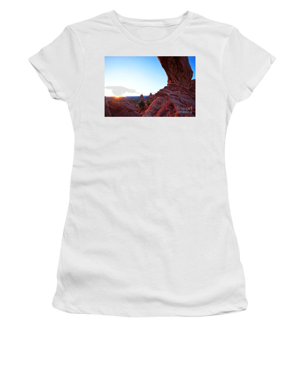Landscape Women's T-Shirt featuring the photograph Good Morning Starshine by Jim Garrison