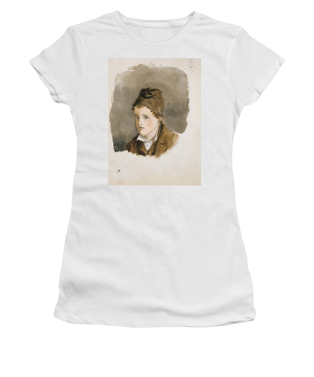 19h Century Art Women's T-Shirt featuring the drawing Gottlieb Feutz, Murren by John Singer Sargent