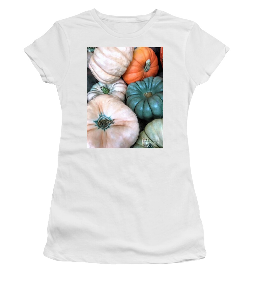 Gourds Women's T-Shirt featuring the photograph Gourds by Janice Drew