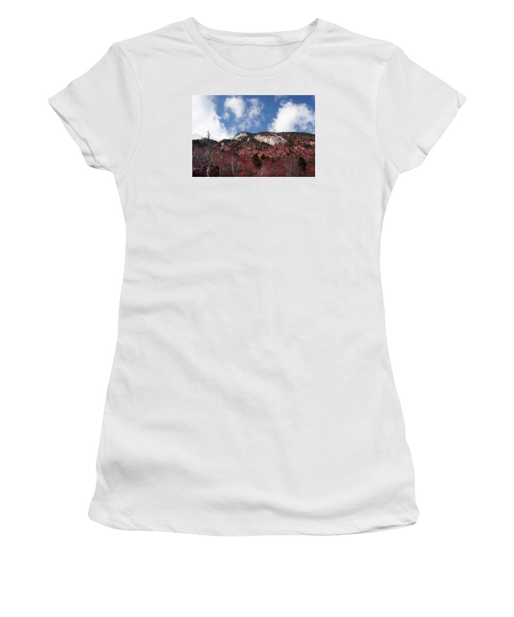 Grandfather Mountain Women's T-Shirt featuring the photograph Grandfather Mountain East Side by Ken Barrett