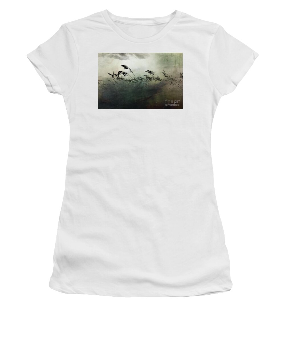 Marcia Lee Jones Women's T-Shirt featuring the photograph Grasses of Winter by Marcia Lee Jones