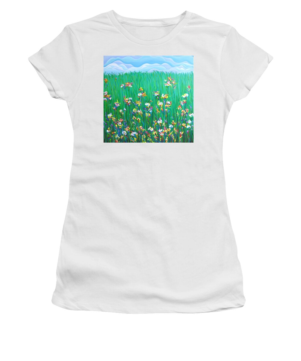 Roadside Women's T-Shirt featuring the painting Grown to Distraction by Amy Ferrari