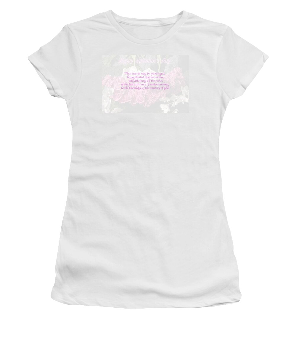 Valentine Women's T-Shirt featuring the photograph Happy Valentines Day B by Christine McCole