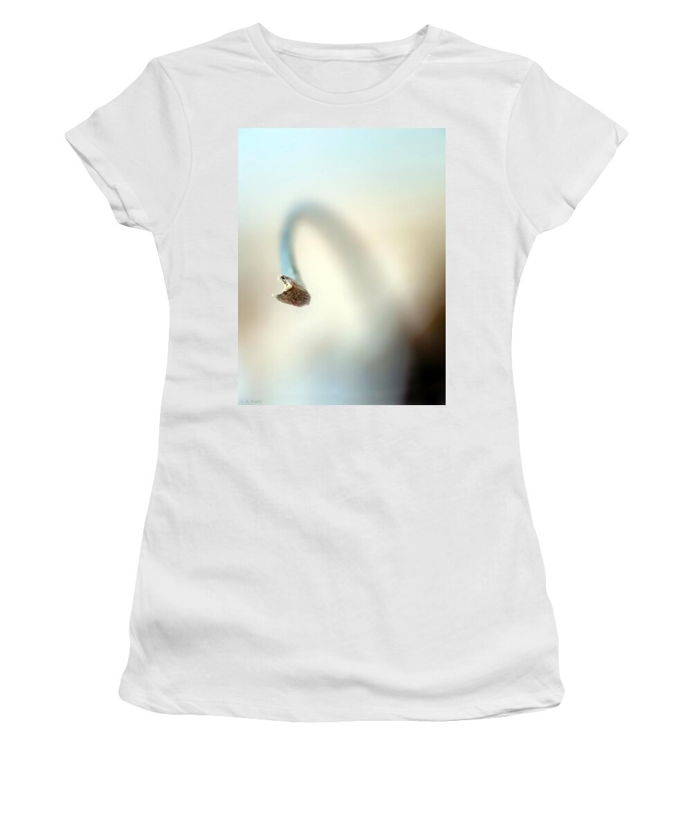 Abstract Women's T-Shirt featuring the photograph Hello by Lauren Radke