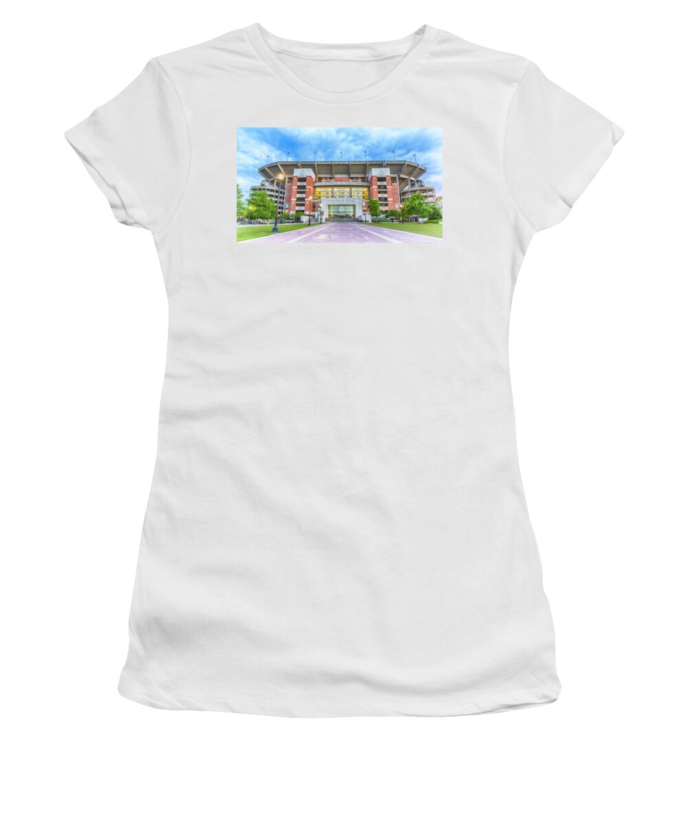 Alabama Women's T-Shirt featuring the photograph Home of Champions -- Bryant-Denny Stadium by Stephen Stookey