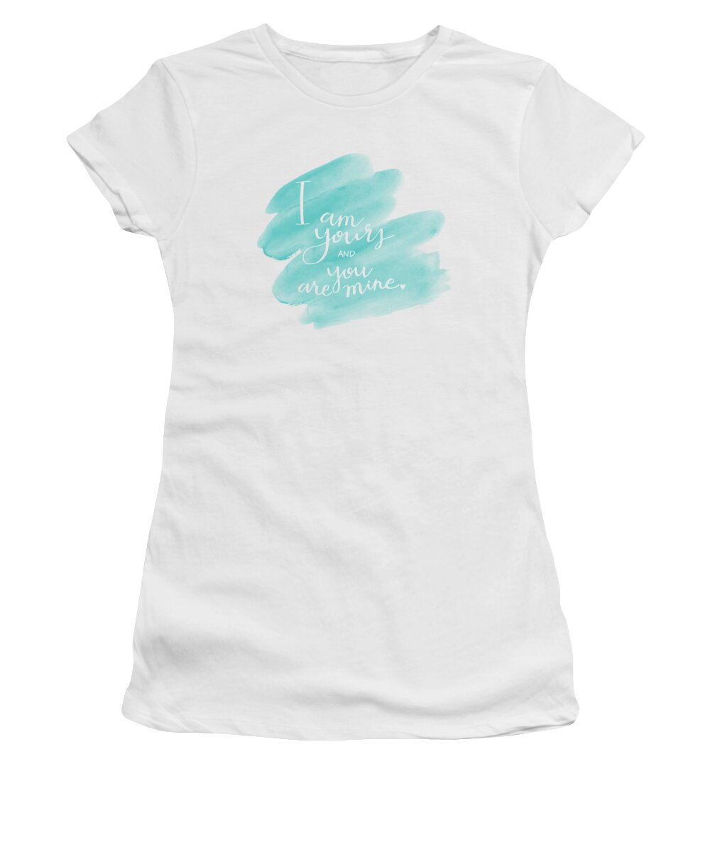 Wedding Women's T-Shirt featuring the mixed media I Am Yours by Nancy Ingersoll
