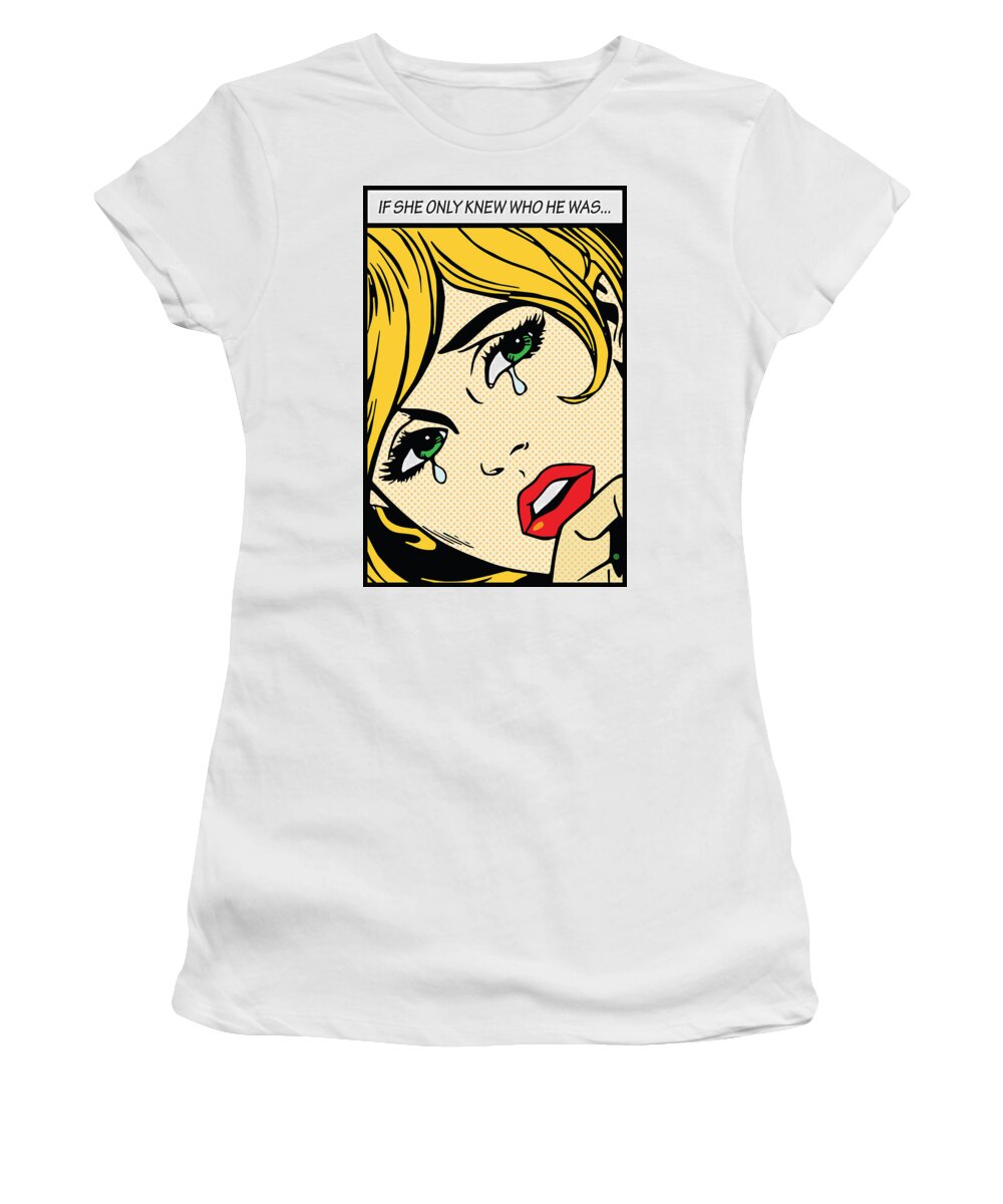 Digital Women's T-Shirt featuring the painting If She Knew by Gary Grayson