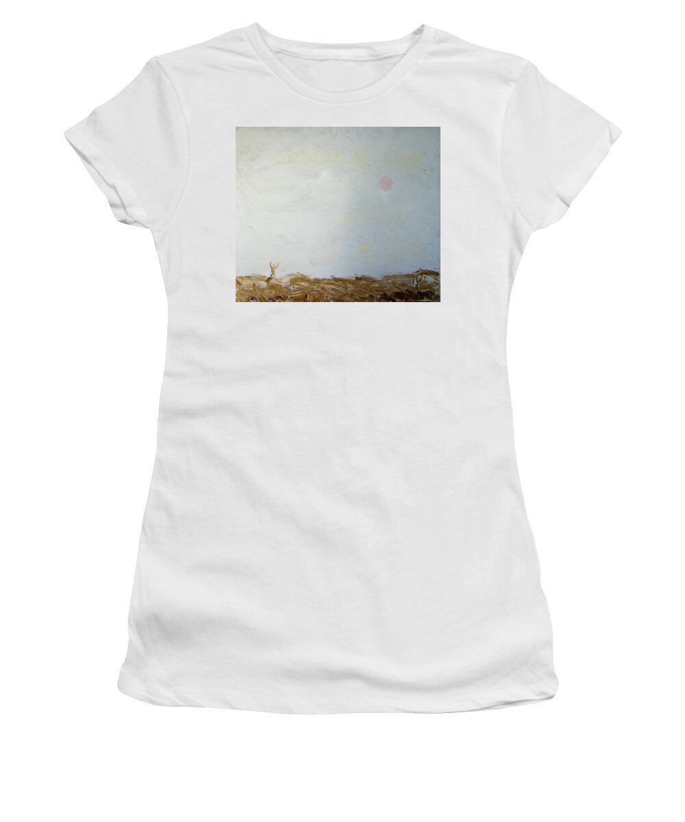 Abstract Women's T-Shirt featuring the painting Incredible Lightness of Being by Lenore Senior