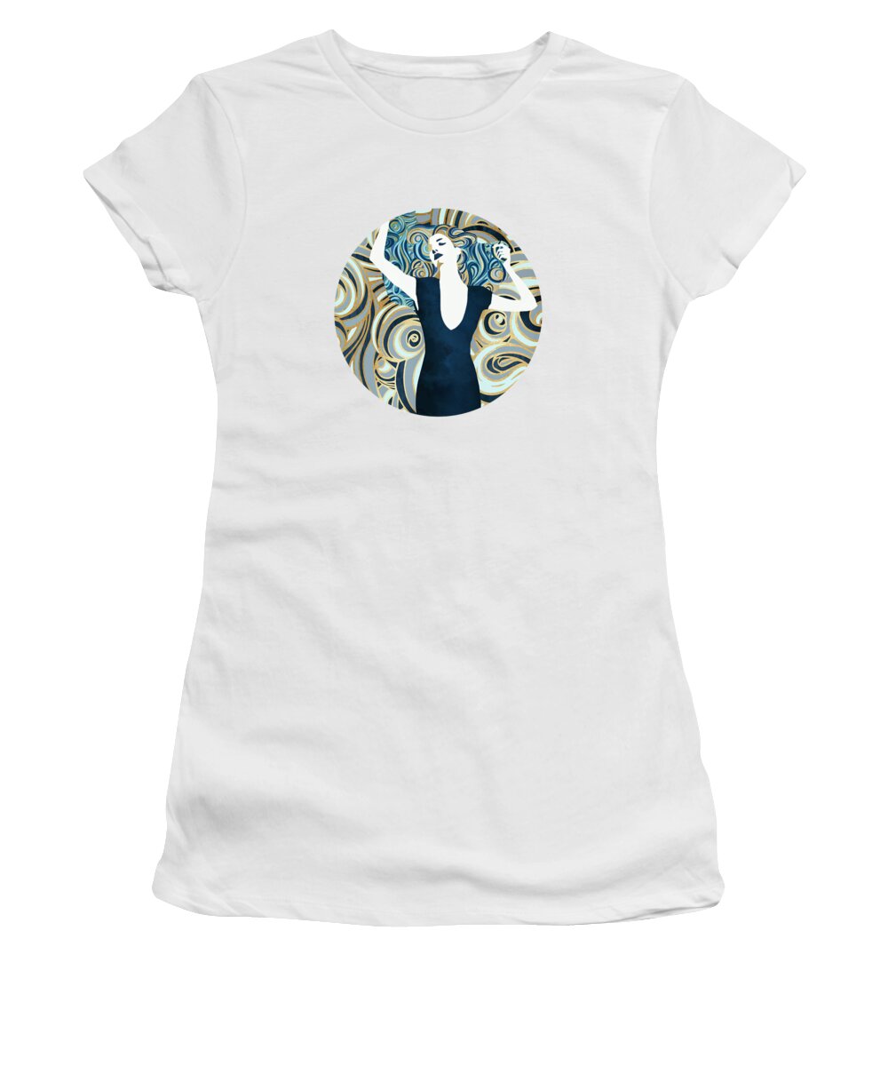 Woman Women's T-Shirt featuring the digital art Inner Beauty III by Spacefrog Designs
