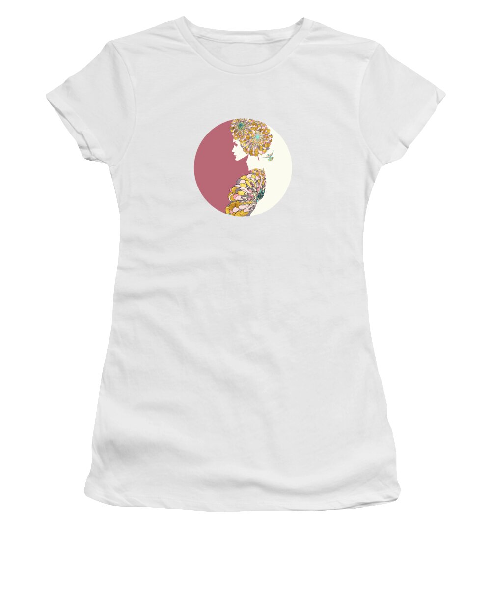 Beauty Women's T-Shirt featuring the digital art Inner Beauty by Spacefrog Designs
