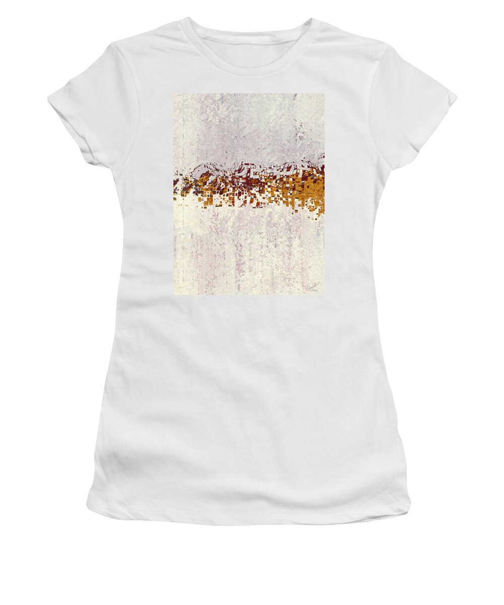 Insync Women's T-Shirt featuring the digital art Insync 2 by Judi Lynn
