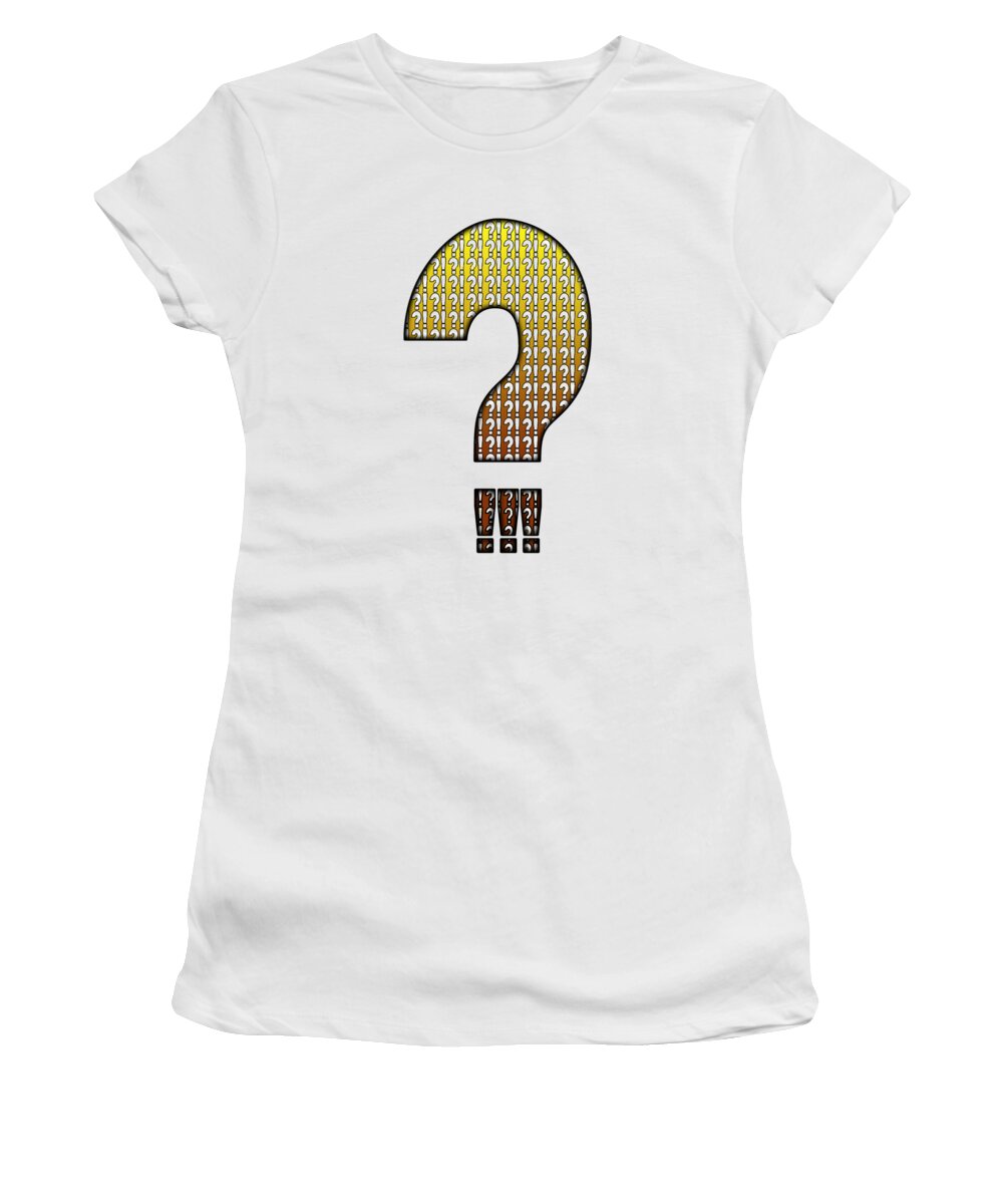 2d Women's T-Shirt featuring the photograph Interrobang Variation by Brian Wallace