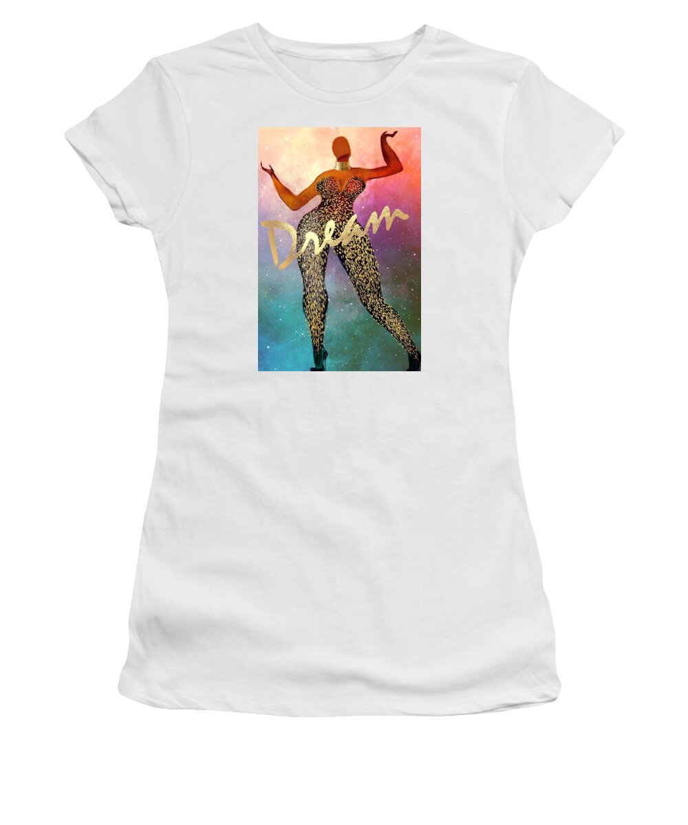 Bald Women's T-Shirt featuring the digital art ItWasJustADream by Romaine Head