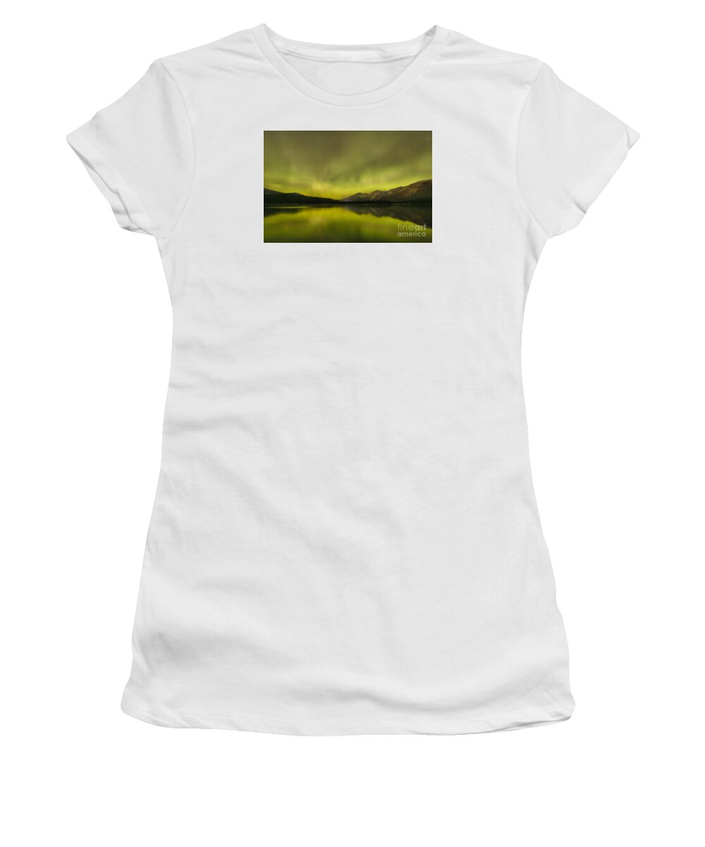 Canadian Northern Lights Women's T-Shirt featuring the photograph Jasper Zen by Adam Jewell