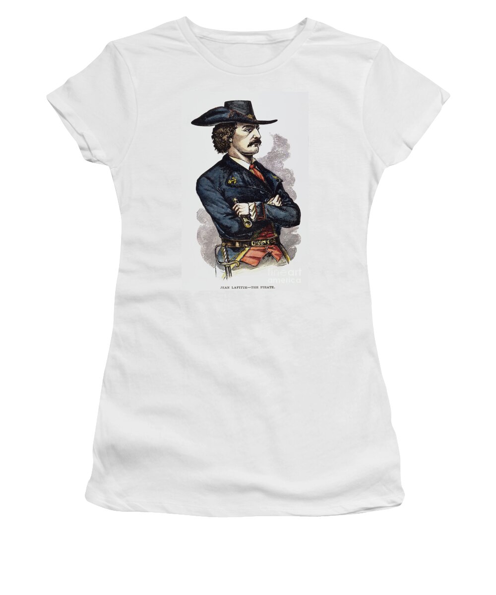 19th Century Women's T-Shirt featuring the drawing Jean Lafitte by Granger