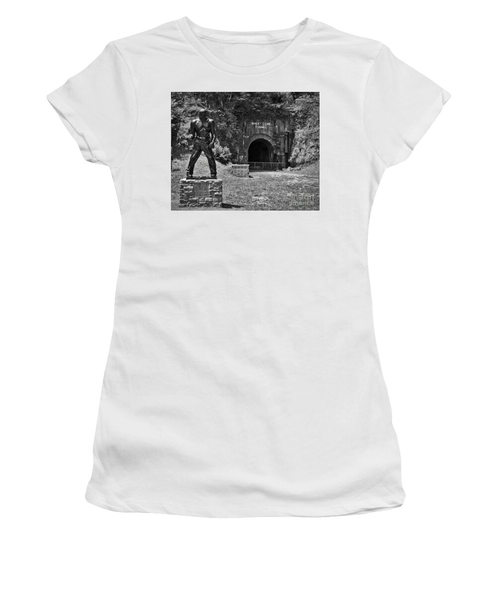 John Henry Women's T-Shirt featuring the photograph John Henry - Steel Driving Man by Kerri Farley