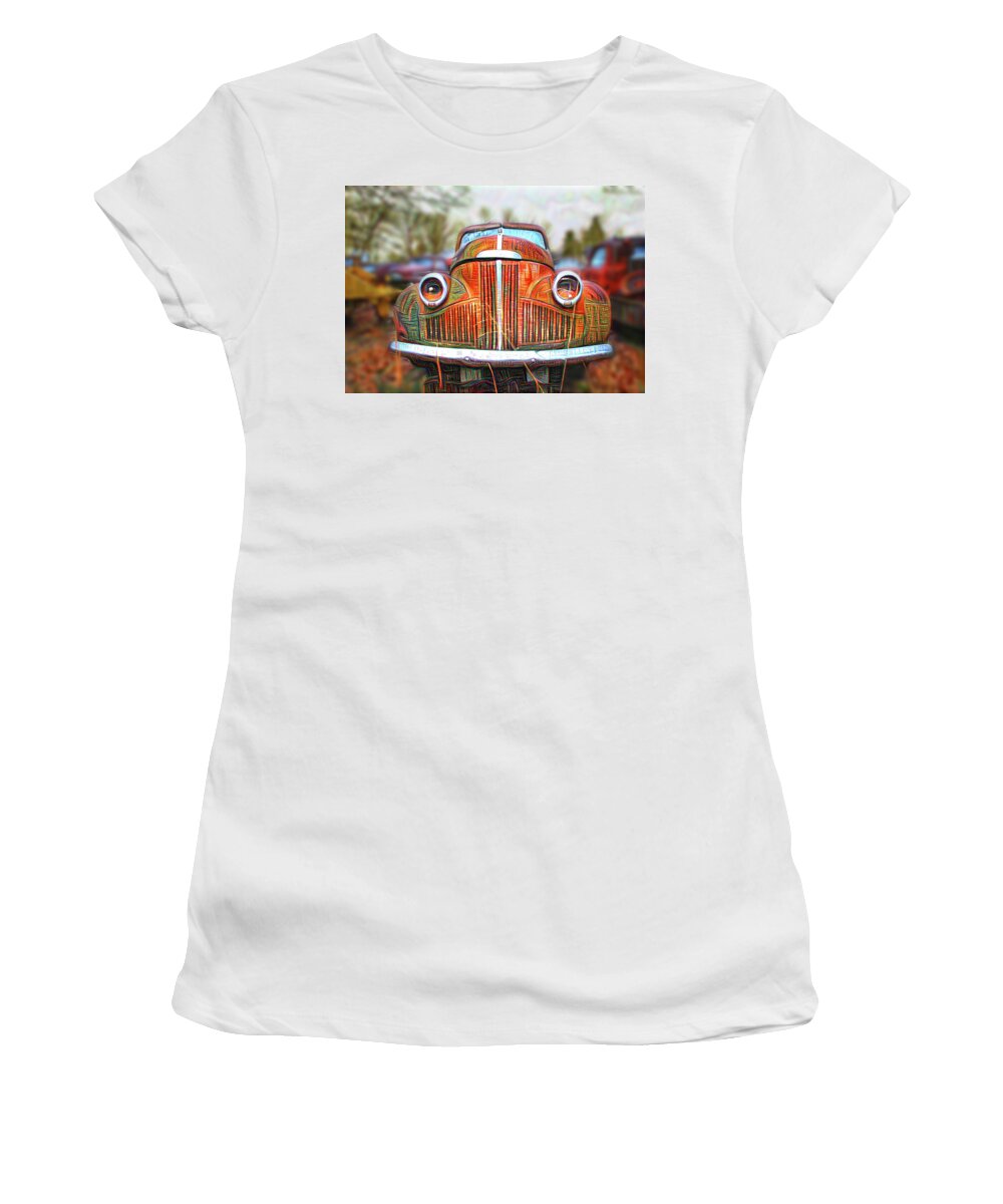 Junkyard Women's T-Shirt featuring the photograph Junkyard Beauty by Jolynn Reed